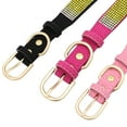 thumbnail image 4 of KBOOK Rhinestone Dog Cat Puppy Collars Bling Suede Leather Adjustable Pet Necklace, 4 of 5