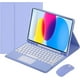 thumbnail image 1 of Funda con teclado táctil para iPad (A16) de 11.ª generación de 11 pulgadas (2025) y iPad de 10.ª generación de 10,9 pulgadas (2022), con ratón - Teclado Bluetooth táctil magnéticamente desmontable, 1 of 8