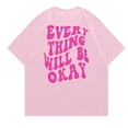 thumbnail image 6 of T Shirts For Women Fashion Tees Tops Oversized Back Print Short Sleeve Crewneck Trendy Outfits, 6 of 6