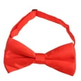 thumbnail image 4 of FOLOYORI 1Pack Mens Pre Tied Tuxedo Tie Bright Red Bowtie Adjustable Length Satin Polyester 4.7X2.4X0.2In, 4 of 8