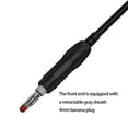 thumbnail image 2 of 2pcs Safety Type Banana plugs to Alligators Clip Test Leads Wire 4mm 3.3ft Test Leads Wire for Electrical Multimeter, 2 of 9