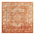 thumbnail image 3 of Unique Loom Isabella Collection Area Rug - Adjani (6' 1" Square Rust Red/Black), 3 of 7