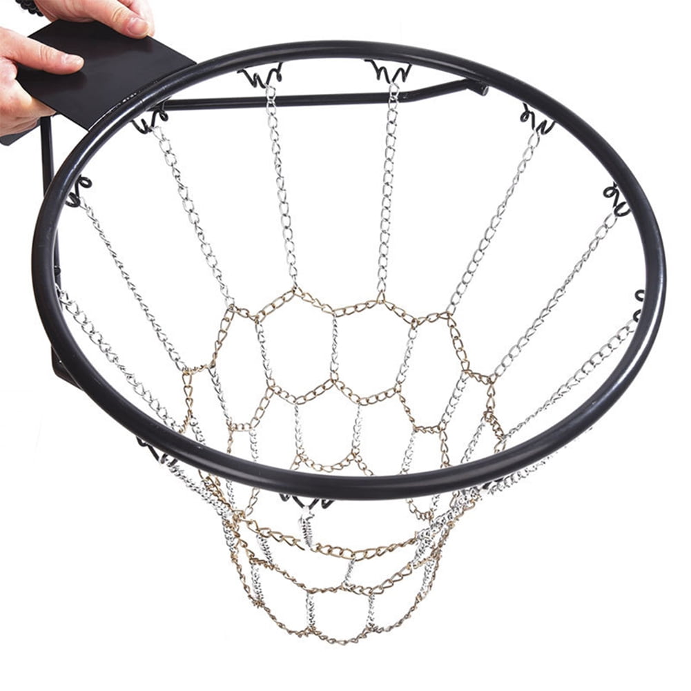 Basketball Metal Chain Net Galvanized Steel Chain Net Rustproof Standard Hoop 