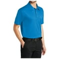 thumbnail image 3 of Yellow Rooster Mens Short Sleeve Silk Touch Performance Pocket Polo Brilliant Blue XS, 3 of 4