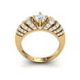 thumbnail image 3 of Genuine 2ctw Round Cut Diamond Prong Fancy Ladies Bridal Engagement Ring Solid 14K Gold GH SI2, 3 of 3