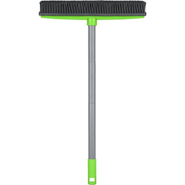 Rubber Broom Pet Hair Remover, Silicone Brooms for Floor Cleaning, Tile