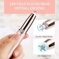 thumbnail image 4 of CHOK Eyebrow Epilator  Eyebrow Hair Remover for Women  Battery Operated Electric Eyebrow Trimmer and Shaper for Smooth Trimming  Rose Gold Eyebrow Razors, 4 of 7