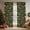 Green6, variant on Touchbetter Christmas Sheer Curtains for Living Room and Bedroom, Xmas Tree Foil Print Curtains, Holiday Window Drapes Decorations, 52" W x 84" L, Set of 2 Curtain Panels