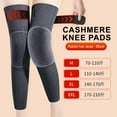thumbnail image 1 of Knee Warmers 1PC,Winter Thermal Leg Sleeves Polyester Unisex Knee Brace Support Outdoor Sports Cold Weather Protection(Black), 1 of 9