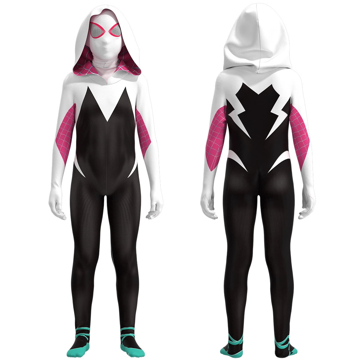 SICED Spider Gwen Costume Women Girls Spiderman Cosplay Jumpsuit Hoodie |  Walmart Canada