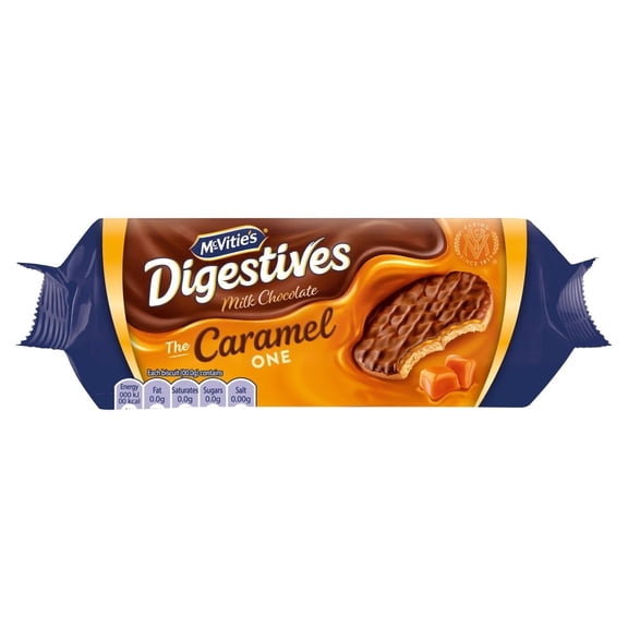 McVitie's Milk Chocolate Digestive Biscuits - Caramel 250g, Imported from Britain