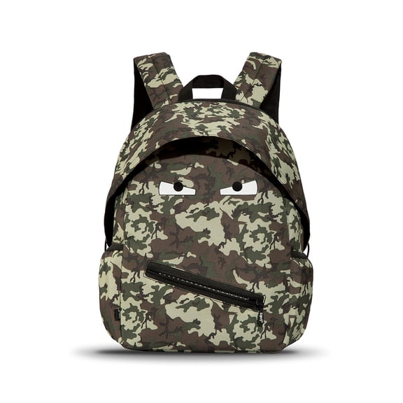 ZIPIT Grillz Backpack for Boys Elementary School & Preschool, Cute Book Bag for Kids, Sturdy & Lightweight (Grey Green)