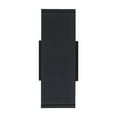 thumbnail image 2 of Westinghouse Lighting 6135200 Frosted Glass Panels Nottawa Two Light Dimmable LED Up & Down Light Outdoor Wall Fixture with Color Temperature Selection - Black, 2 of 5