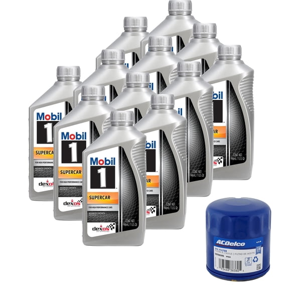 Mobil 1 Supercar Full Synthetic Motor Oil, 5W-50, Dexos R, 1 Qt ...