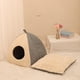 thumbnail image 2 of Triángulo forma cueva casa perrera nido conejo suave con suministros acolchados pequeño 43cmx43cmx41cm jinwen Camas para gatos, 2 of 8