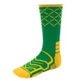 thumbnail image 2 of Brybelly SSOC-016L Basketball Compression Socks, Green & Yellow - Large, 2 of 6