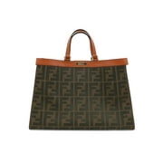 Fendi Peekaboo X-Tote Canvas Medium Green Ladies Handbag