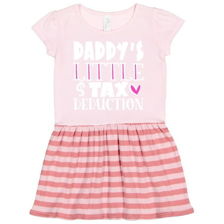 

Inktastic Daddy s Little Tax Deduction Pink Hearts Gift Toddler Girl Dress
