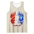 thumbnail image 5 of GrmtClth Mens 250 Years Usa Tank Top Anniversary American Flag Pattern Tee Gym Sleeveless Tops Trend 1776-2026 Print Shirts Khaki 3XL, 5 of 6