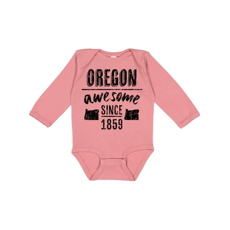 

Inktastic Oregon Awesome Since 1859 Gift Baby Boy or Baby Girl Long Sleeve Bodysuit