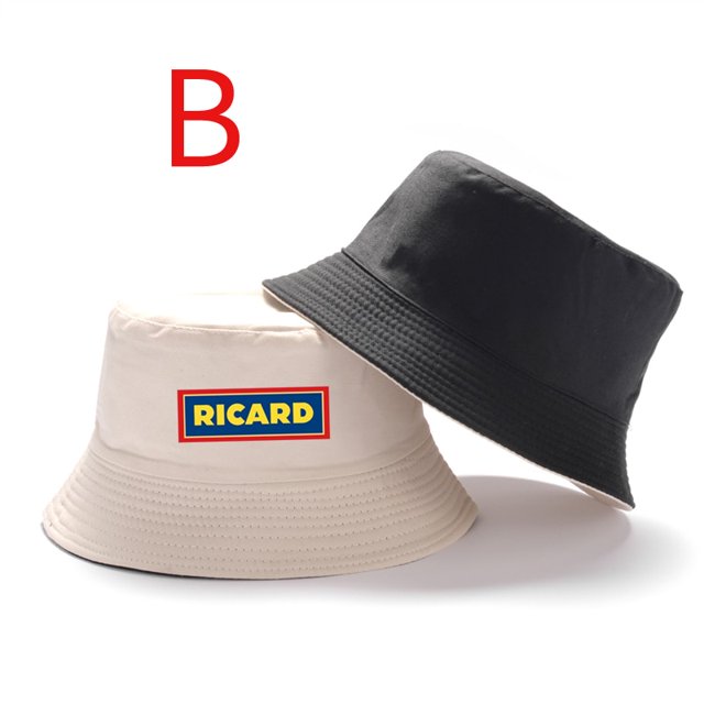 Reversible Ricard Bob Man Summer Bucket Hats Men Unisexe Women Cotton Fisherman Caps Outdoor Anniversary Chapeau Panama Hat Gao Jinjia LED