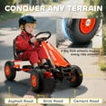 thumbnail image 5 of Qaba Pedal Go Kart for Kids, Go Cart with Adjustable Seat, EVA Wheels, for Boys & Girls Aged 3-8 Years Old, Red, 5 of 9