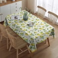 thumbnail image 5 of Summer Lemon Fruits Table Cloth,Wrinkle Free Table Cover with Polyester,Waterproof Reusable Tablecloths for Home Decor Summer Spring Picnic Dining Holiday (Rectangle,60x84inch), 5 of 5