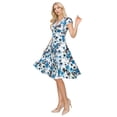 thumbnail image 2 of Haute Edition Women's V-Neck Skater Dress, 2 of 4