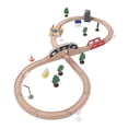 thumbnail image 3 of 2025 Track Expansion Pack with Bridge Compatibility Expandable Early Learning Wooden Toy Train Set for Kids, 3 of 5
