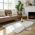 thumbnail image 3 of Rosnek Soft Fluffy Faux Sheepskin Fur Area Rugs, Rectangle Faux Fur Carpet for Living Room Bedroom Dining Room Floor Carpet, 3 of 6