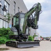 TYPHON TERROR XXV 2.7 Ton Mini Excavator with AC/Heater Cabin | 25.1 HP Kubota D1105 | Retractable Tracks