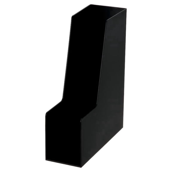 YBM Home Vertical File Bins Organizer Open Front Design, Black, 1262-1,