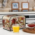 thumbnail image 3 of Warm and Sweet Kitchen Bread Maker Dust Cover, 2-Piece Toaster Dust Cover, Washable Creative Kitchen Small Appliance Dust Cover with Top hook, Suitable for Most Microwave Oven Toaster Oven Cover, 3 of 7