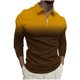 thumbnail image 1 of Suéteres de Manga Corta de los Hombres Top de Solapa / Camisa Diseño Deportivo Casual, Tela Suave Transpirable para el Uso Diario Al Aire Libre de Invierno, 1 of 5