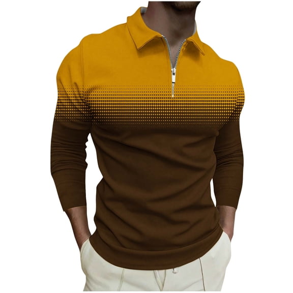 LIaqionyy Long Sleeve for Men's Shirt Casual Collared Fashion T Shirts Office Work Tops with Pocket