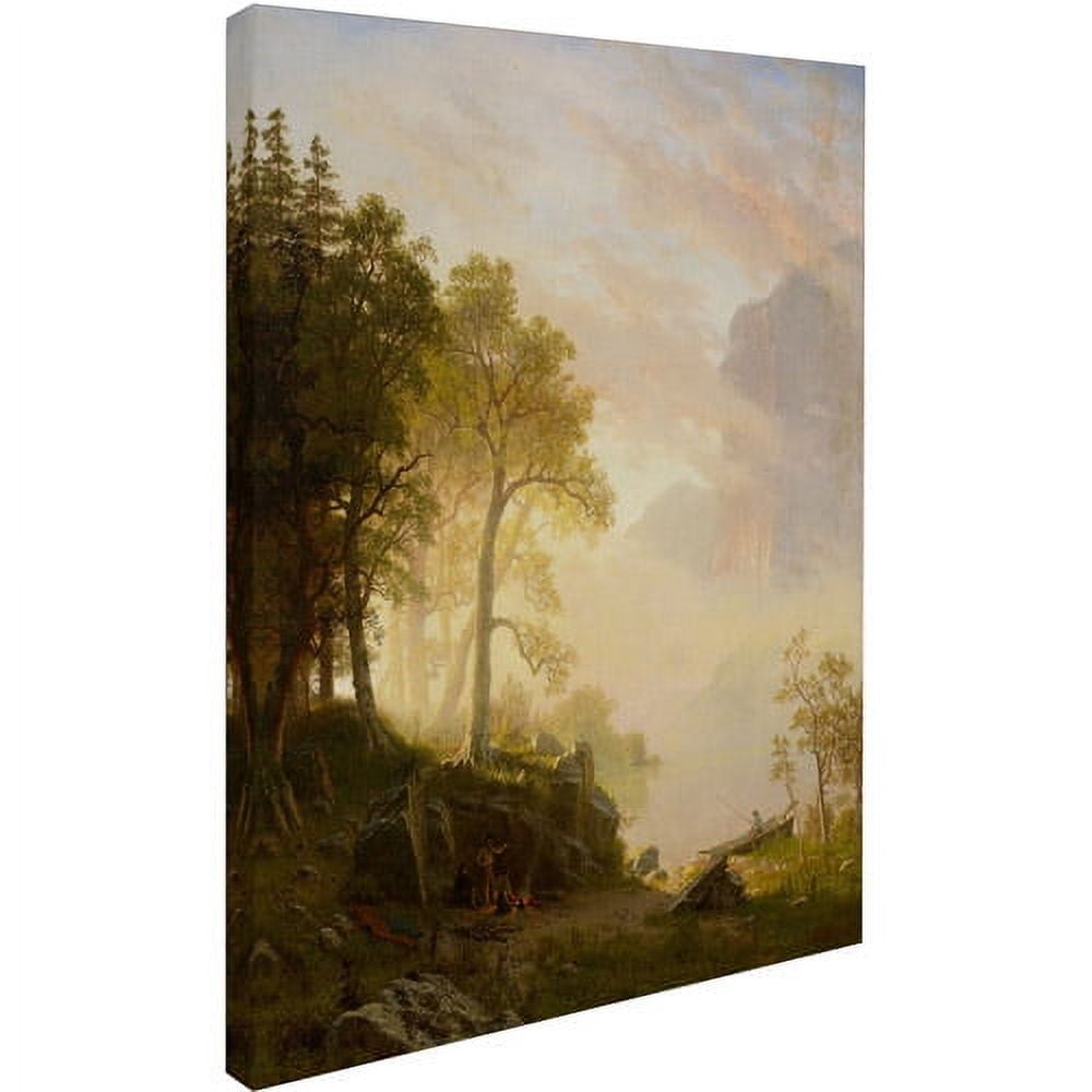 Trademark Fine Art "The Merced River In Yosemite" Canvas Art by Albert Bierstadt