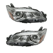 New Pair Of Headlights Compatible With Toyota Camry Special Edition Sedan 2016 By Part Numbers To2503224 To2502224 8111006C70 8115006C70