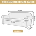 thumbnail image 4 of JIATER 1-Piece Sofa Cover Stretch Couch Cover Washable Sofa Slipcover Furniture Protector for Loveseat Sofa,Beige, 4 of 8