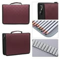 thumbnail image 3 of 150 Slots Colored Pencil Case, Large Capacity PU Leather Fabric Pencil Case Zipper Pen Bag, 3 of 4