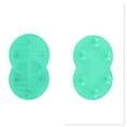 thumbnail image 4 of Unique Bargains 1 Pc Double Circle Shape Makeup Sponge Brush Cleaner Green, 4 of 5