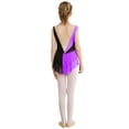 thumbnail image 2 of Yhong Kids Girls Gymnastics Outfits Modern Ballet Dance Skirted Leotards Dancewear Figure Ice Skating Purple 16, 2 of 5
