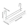thumbnail image 3 of Over-the-Cabinet Kitchen Paper Towel Rack Cabinet Door Mount Paper Towel Rack Stainless Steel Kitchen Paper Hanger Kitchen Paper Organizer, 3 of 6