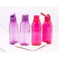 thumbnail image 2 of Tupperware Aquasafe Plastic Water Bottle Set, 1 Litre, Set of 4, Multicolour, 2 of 4