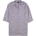 thumbnail image 1 of Alfani Blusa con botones Burnout Jacquard para mujer, Púrpura, XS, 1 of 1