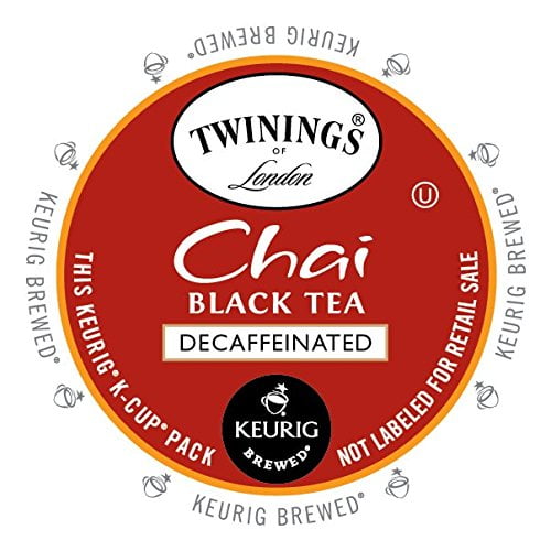 Twining's of London Chai Decaf Tea, KCup Portion Pack for Keurig