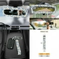 thumbnail image 7 of Jeiento Flower Daisy Car Seat Cover Split Covers for Women Men Car Steering Wheel Cover Seat Belt Strap Pad Trash Bag Mount Phone Holder Rearview Mirror Accessories Cup Holder Key Chain 15 PCS, 7 of 7