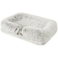 thumbnail image 3 of Sennaux Calming Dog Bed for Small Dogs Cats, Cozy Soft Plush Pet Bed Washable,M, Coffee, 3 of 10