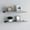 Gray, variant on vidaXL Frame Ledge Shelf Set of 2 White MDF 31.5 in long Wall mounting