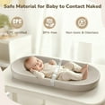 thumbnail image 3 of Baby Changing Pad, Caveen Lightweight and Portable Changing Station for Diaper Change and Dresser, with Safety Restraint Belt, Waterproof, 3 of 8