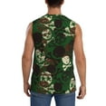thumbnail image 4 of Bixox Men's Camouflage Skull Printed Shirt Sleeveless Fitness Tank Top-Medium, 4 of 7